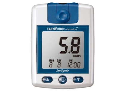 Easygluco Glukometr s 25 ks testovacích proužků + 25 lancet