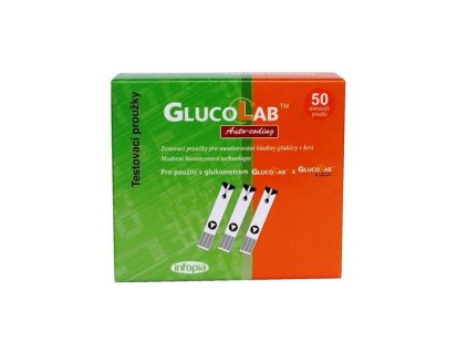Glucolab Testovací proužky pro glukometr GlucoLab 50 ks
