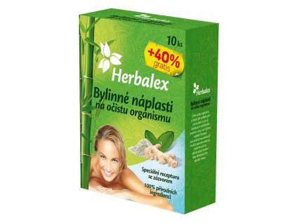 Herbalex - bylinné detoxikační náplasti 10 ks + 40% ZDARMA