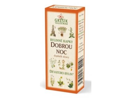Grešík Dobrou noc bylinné kapky Devatero bylin 50 ml