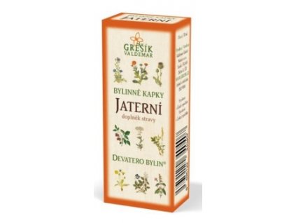 Grešík Jaterní bylinné kapky Devatero bylin 50 ml