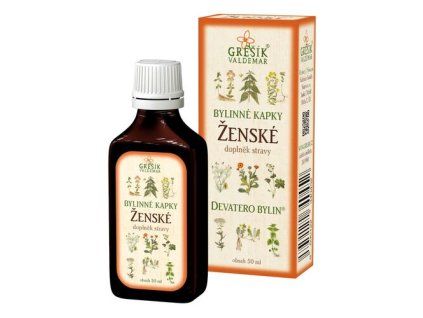 Grešík Ženské kapky Devatero bylin 50 ml