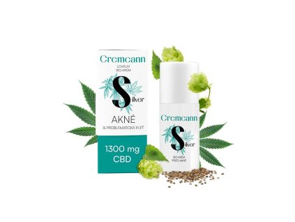 cremcann silver 1 300 mg lokalni bio krem na problematickou plet 30 ml annabis