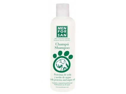 Menforsan Šampon pro psy s hedvábnými proteiny a arganovým olejem 300 ml