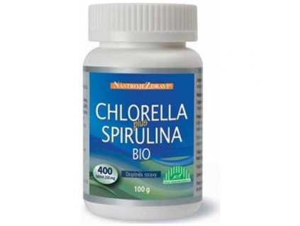 Bio Chlorella + Spirulina 100 g, 400 tbl.