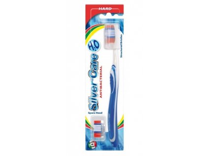 SilverCare H2O zubní kartáček s výměnnou náhradní hlavicí - tvrdý