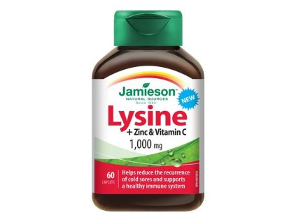 Jamieson Lysin 1000 mg se zinkem a vitaminem C 60 tablet