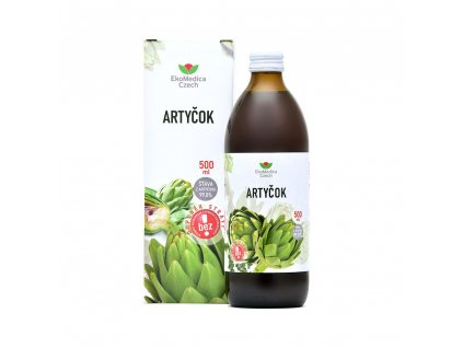 EkoMedica Artyčok - šťáva z artyčoku 99,8% 500 ml
