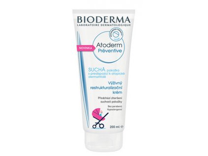 Bioderma Výživný restrukturalizační krém Atoderm Préventive 200 ml