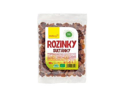 rozinky sultanky bio 100g wolfberry