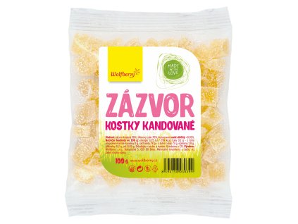 zazvor kandovany kostky 100g wolfberry