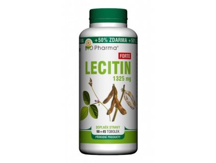 BIO Pharma Lecitin 1325mg 90 tob. + 45 tob. ZDARMA