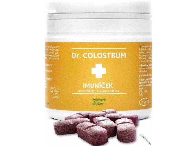 Dr. COLOSTRUM Bio Colostrum cucací pastilky Imuníček 45 pastilek