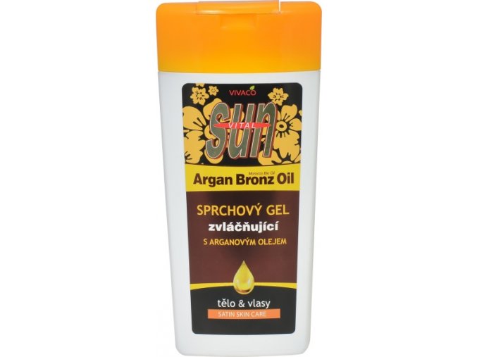 Sun VItal Zvláčňující sprchový gel s arganovým olejem 2v1 200 ml