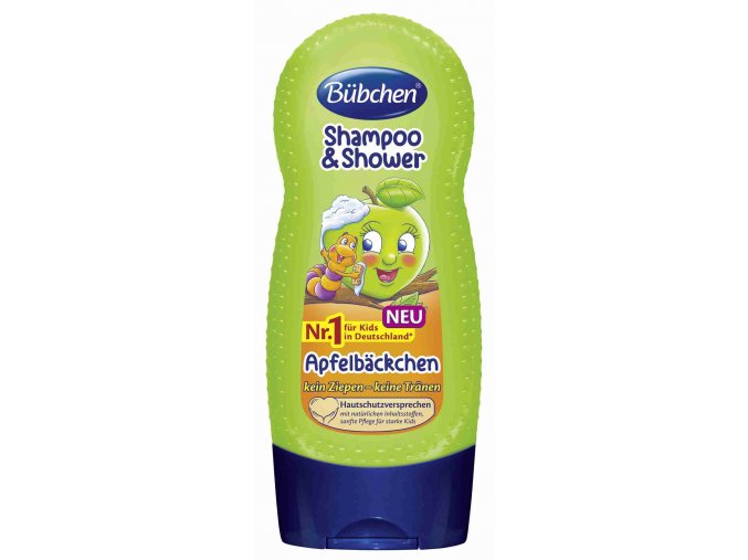 Bübchen Kids šampon a sprchový gel - zelené jablko 230 ml