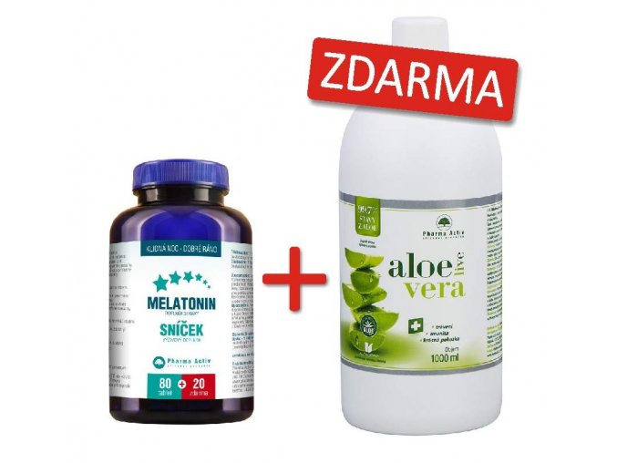 melatonin+aloe vera live 1but zdarma