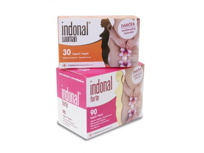 Synergia Indonal Forte 90 kapslí + Indonal Woman 30 kapslí