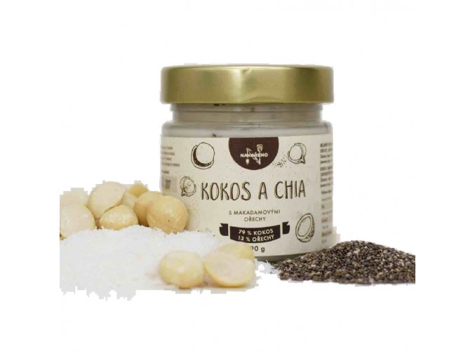 kokos chia makadamove orechy 190g