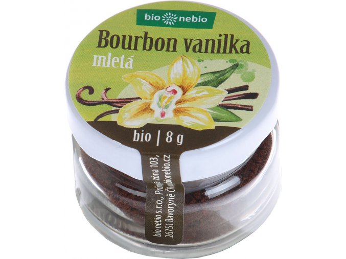 BIO Bourbon vanilka mletá 8 g