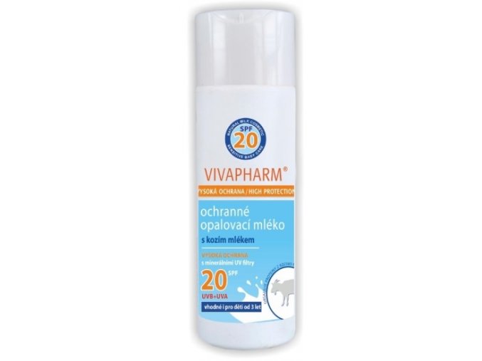 Vivaco VIVAPHARM Ochranné opalovací mléko SPF 20 200 mll