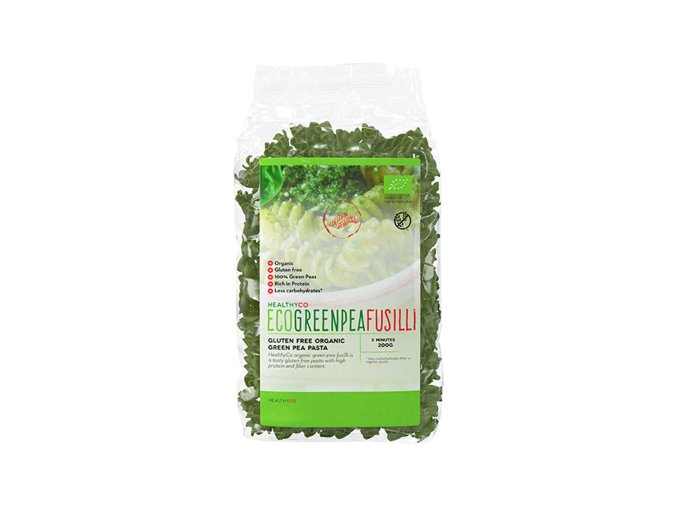 HealthyCo EKO Fusilli ze zeleného hrášku 250 g