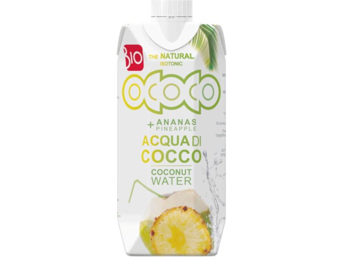 Ococo BIO 100% Kokosovo-ananasová voda 330 ml