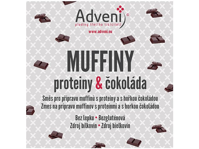 muffiny proteiny cokolada