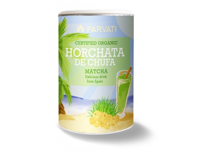 horchata matcha bile pozadi