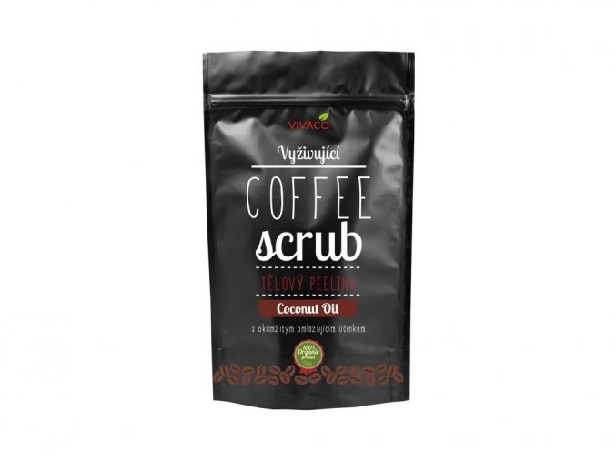 Vivaco Coffee scrub Tělový kávový peeling Kokosový olej 200 g