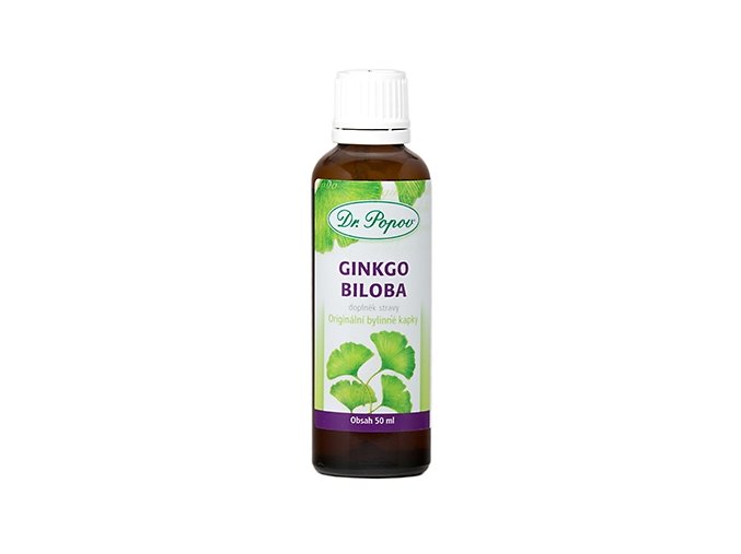 DR. POPOV Ginkgo biloba bylinné kapky 50 ml