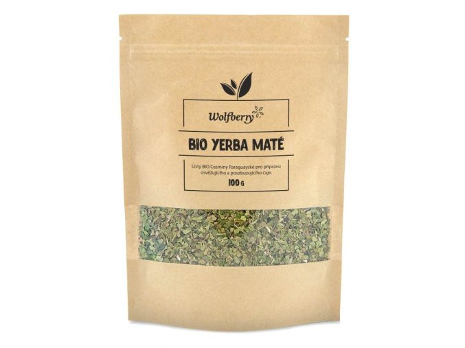 zeleny caj yerba mate listky bio 100 g wolfberry