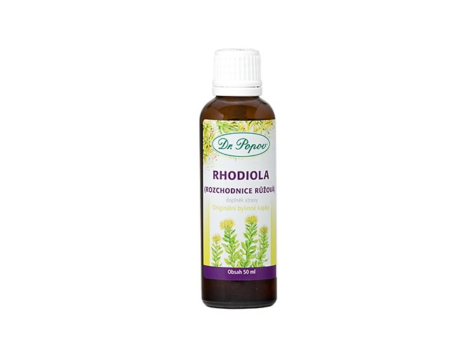 DR. POPOV Rhodiola (Rozchodnice růžová) bylinné kapky 50 ml