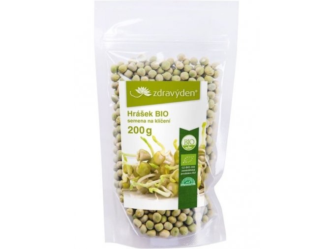 ZdravýDen® BIO Hrášek - semena na klíčení 200 g