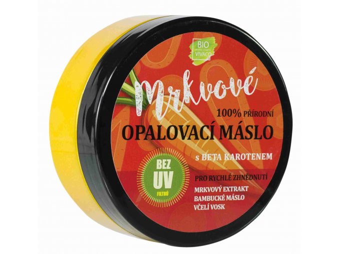 Vivaco 100% přírodní mrkvové opalovací máslo SPF 0 150 ml