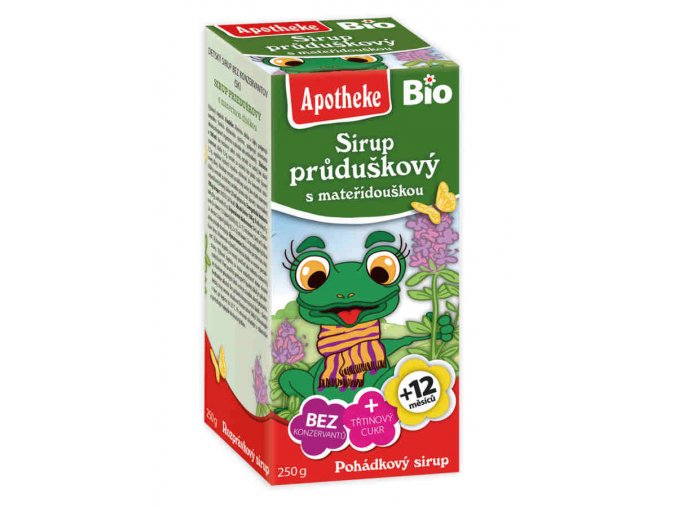 Pohádkový sirup BIO Průduškový s mateřídouškou 250 g