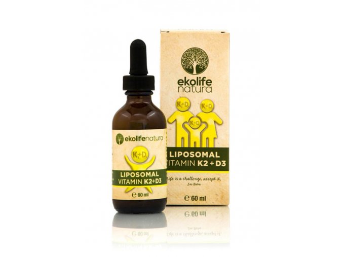 EKOLIFE NATURA Lipozomální vitamín K2+D3 60 ml