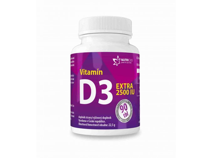 Nutricius Vitamín D3 EXTRA 2500IU tbl.90