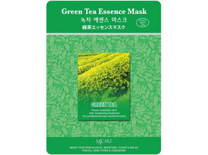 pletova maska mjcare green tea essence mask