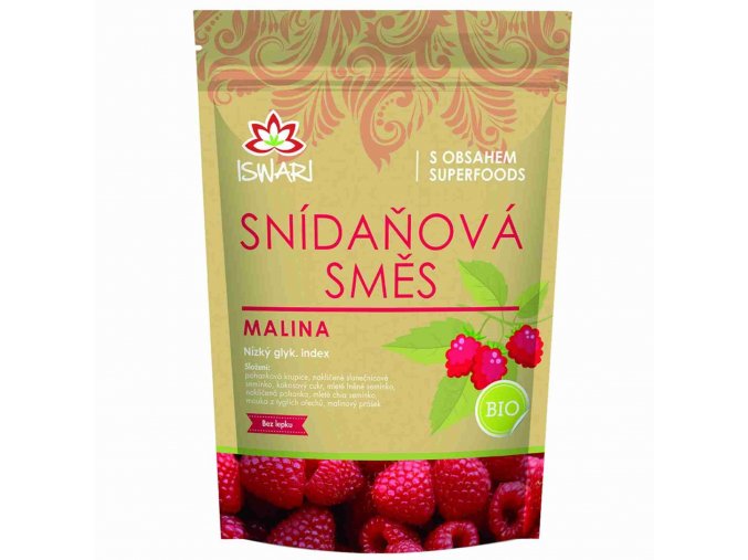 Iswari Bio Snídaňová směs Malina 300 g