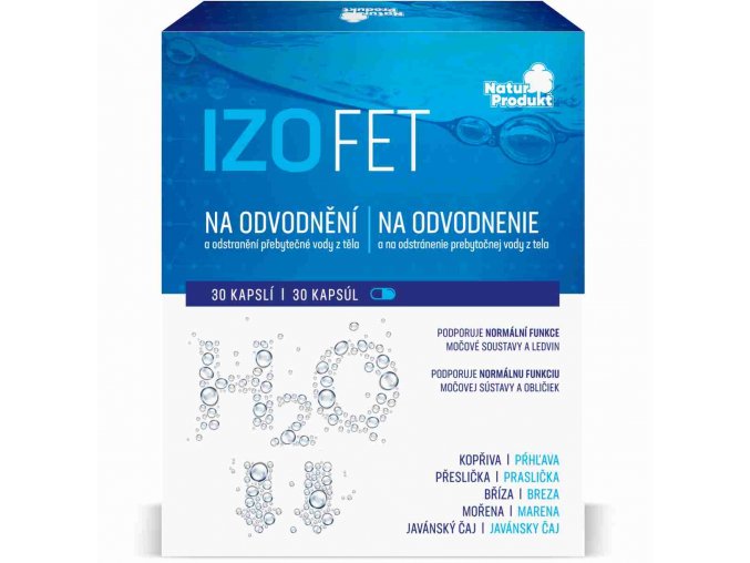 Naturprodukt Izofet na odvodnění 30 kapslí