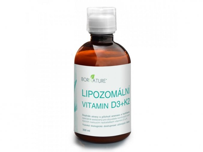 Bornature Lipozomální Vitamin D3+K2 300 ml