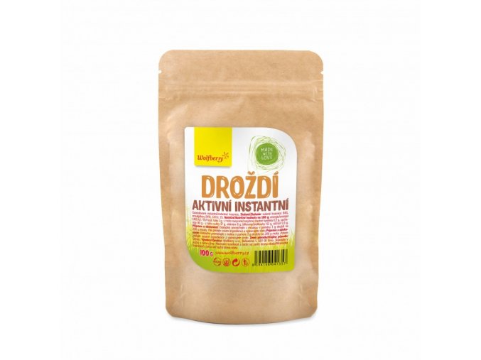 drozdi aktivni instantni kvasnice 100 g wolfberry