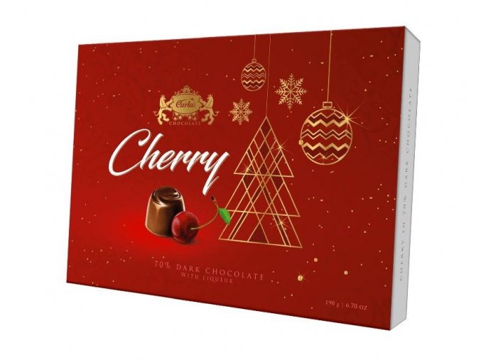 Carla Višně v hořké čokoládě Vánoce 190 g