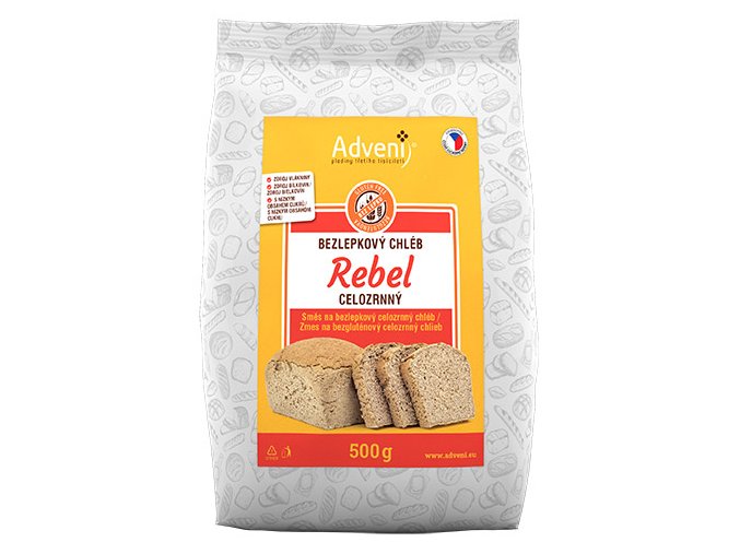 bezlepkovy chleb rebel celozrnny