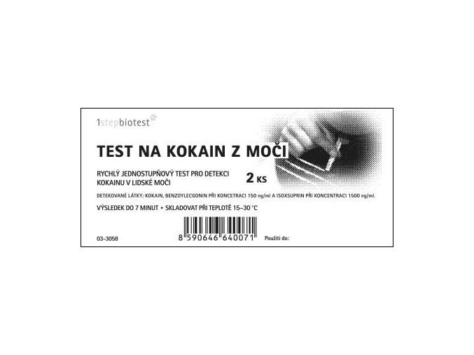 Test na kokain z moči 2 ks