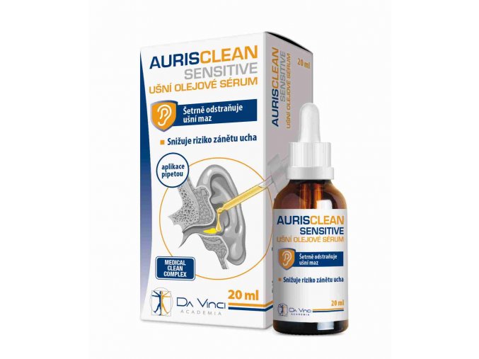 AurisClean Sensitive ušní olejové sérum 20 ml