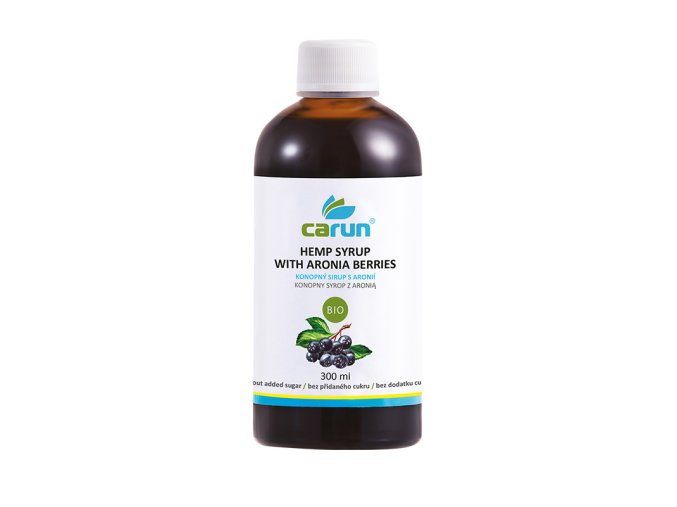 Carun BIO konopný sirup s arónií 300 ml