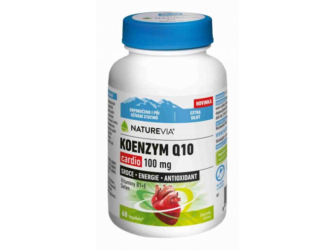 NatureVia Koenzym Q10 Cardio 100 mg 60 kapslí