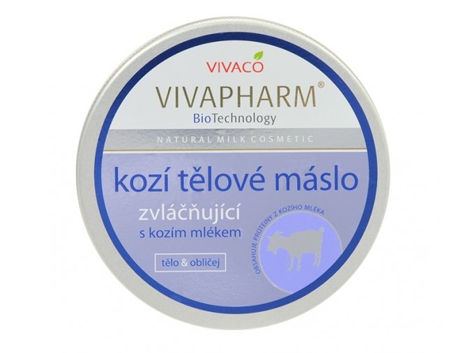 VivaPharm Tělové máslo s kozím mlékem 200 ml