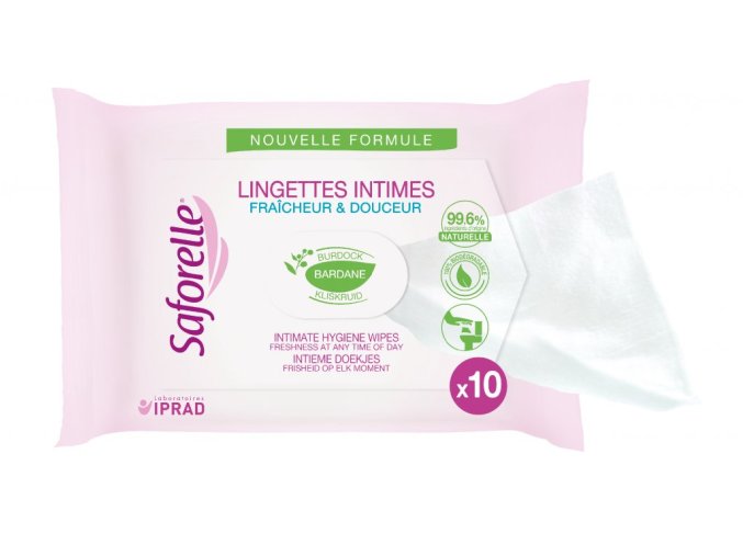 Saforelle ubrousky pro intimní hygienu 10 ks